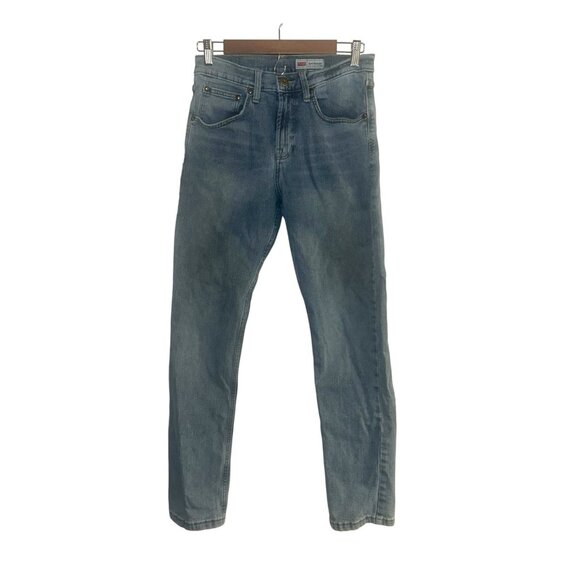 Wrangler Slim Fit Straight Denim Light Western Cowboy Blue Jeans Size 28 X 30 - Picture 1 of 9